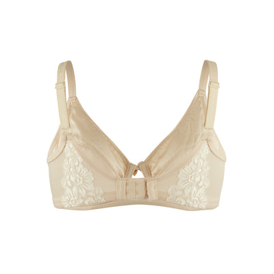 Rosie - Silk & Organic Cotton Lace Full Cup Wireless Bra