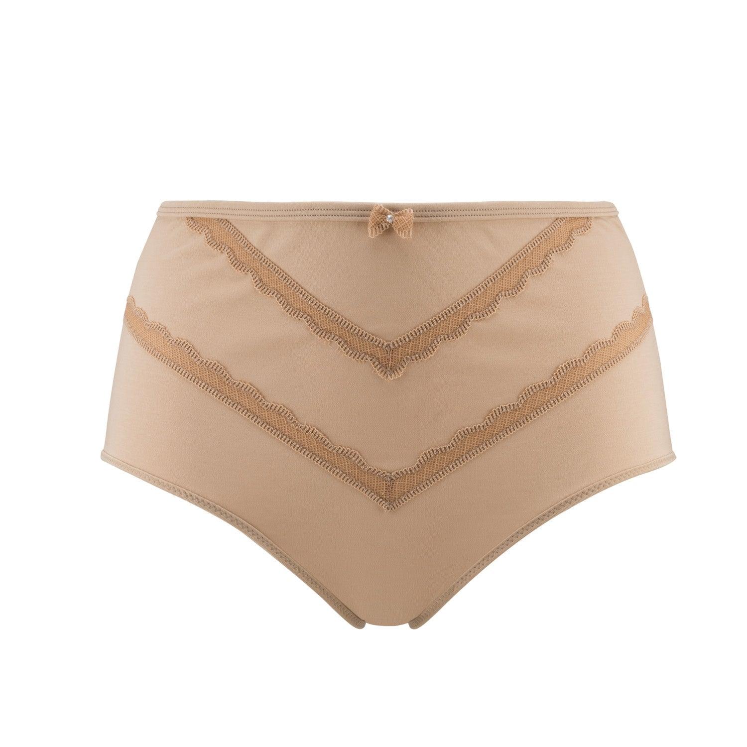 Vanessa- Silk & Organic Cotton Full Brief in Skin Tone Colours - Juliemay Lingerie