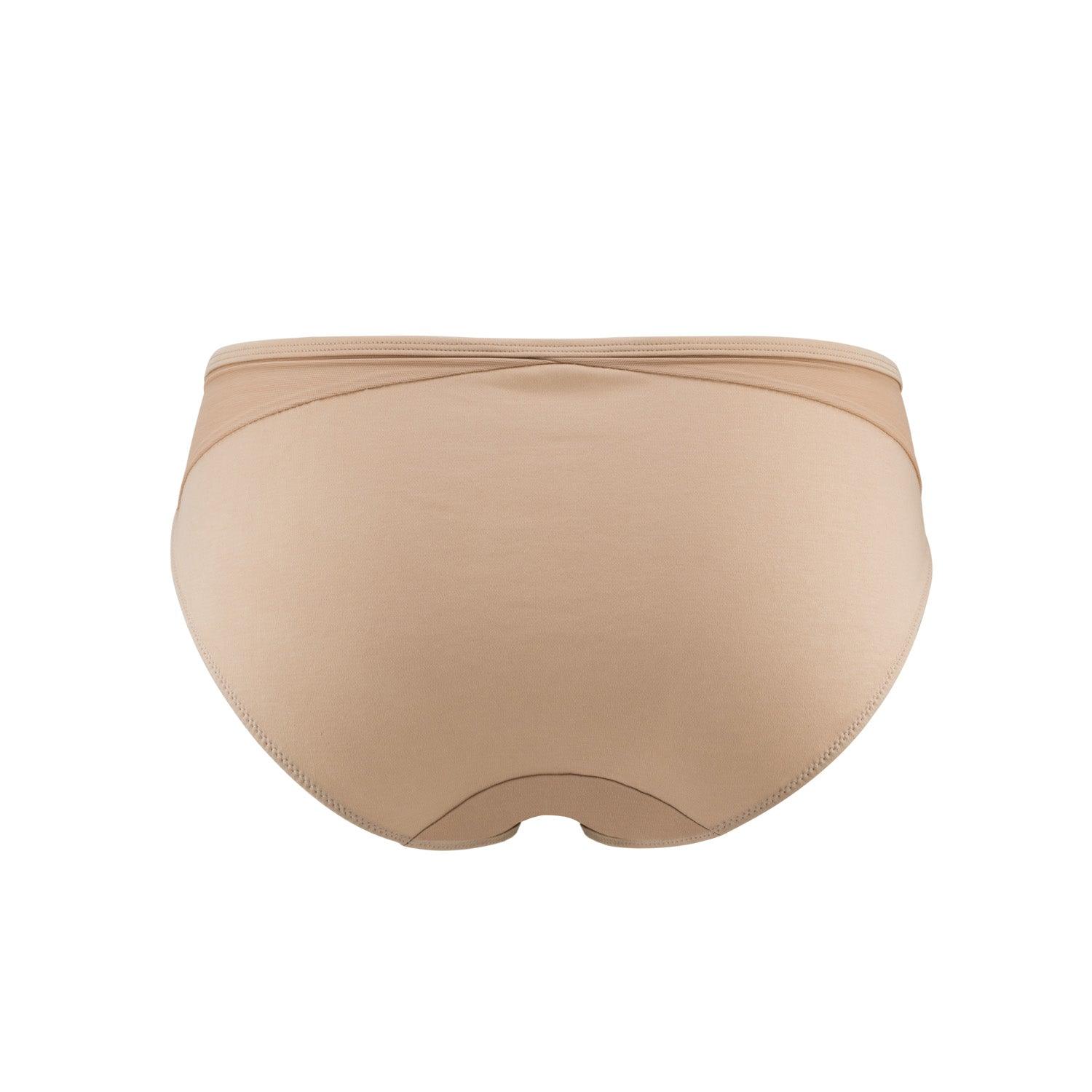 Hope - Silk & Organic Cotton Brief in Skin Tone Colours - Juliemay Lingerie