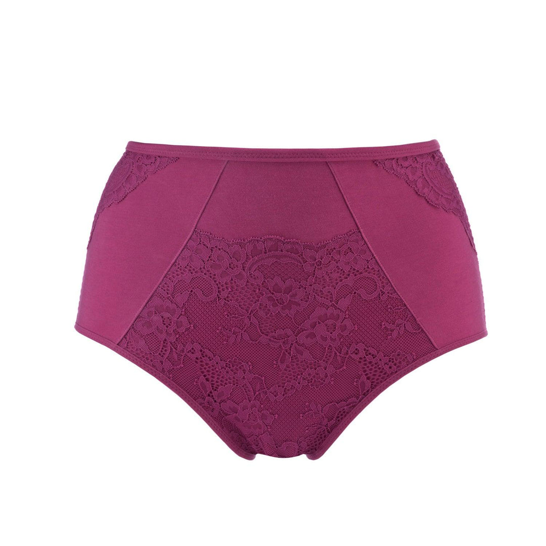 Fuchsia High Waisted Silk and Organic Cotton Full Brief – Juliemay Lingerie