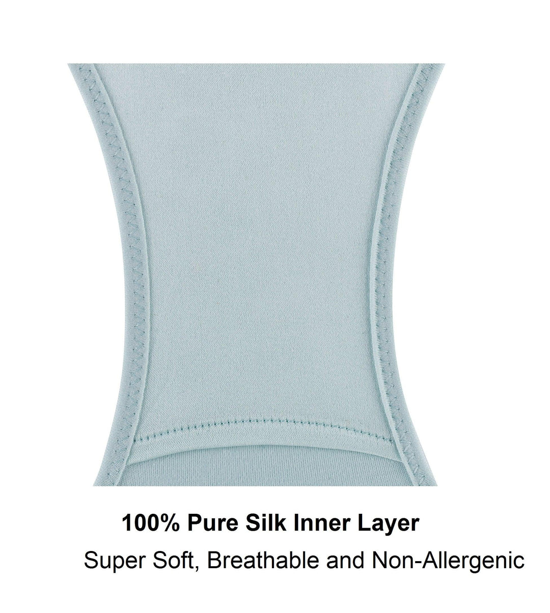 Coral- Silk &amp; Organic Cotton Full Brief in Aqua Blue - Juliemay Lingerie