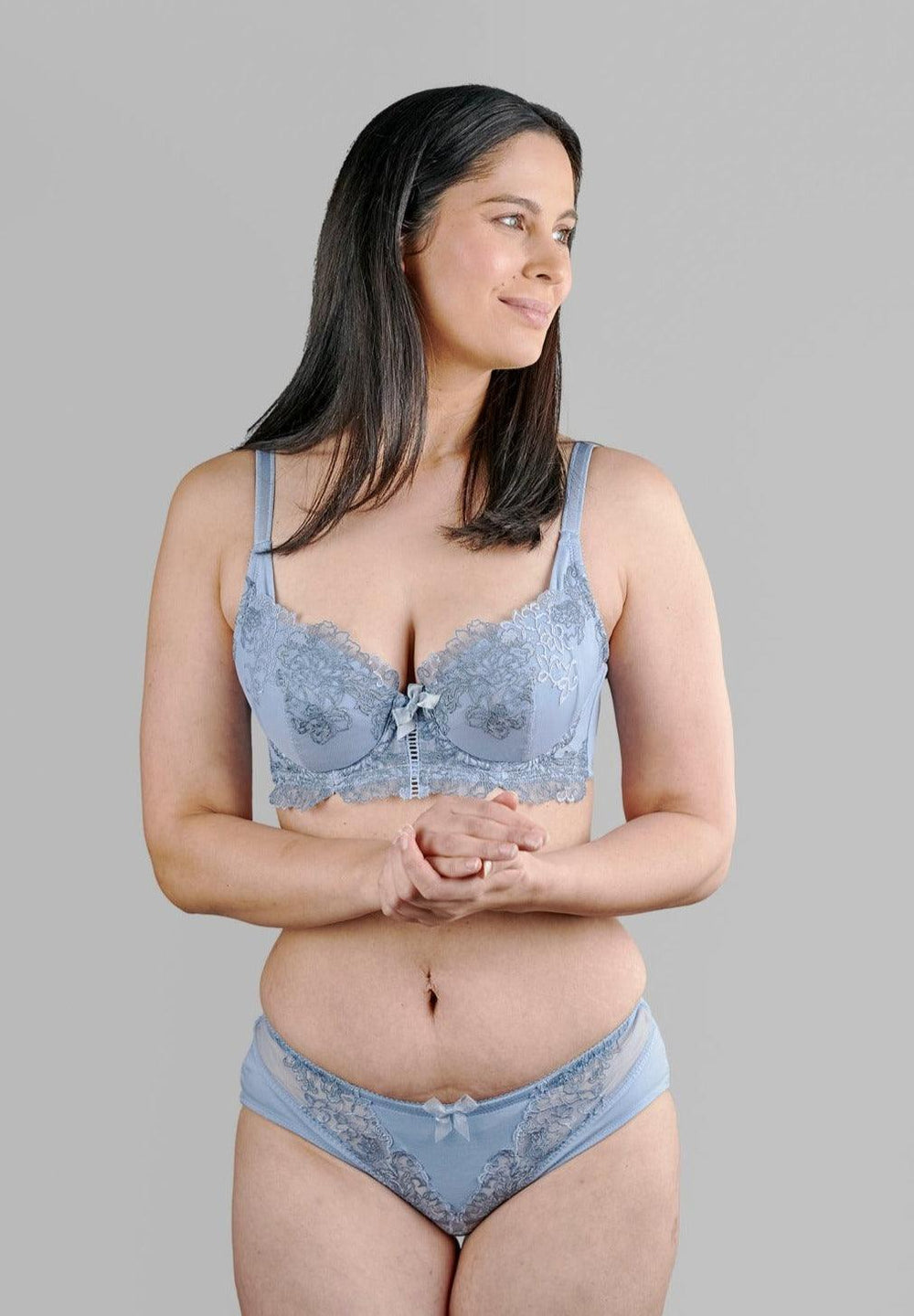 Ashley Embroidery Silk and Organic Cotton Supportive Plunge Bra – Juliemay Lingerie